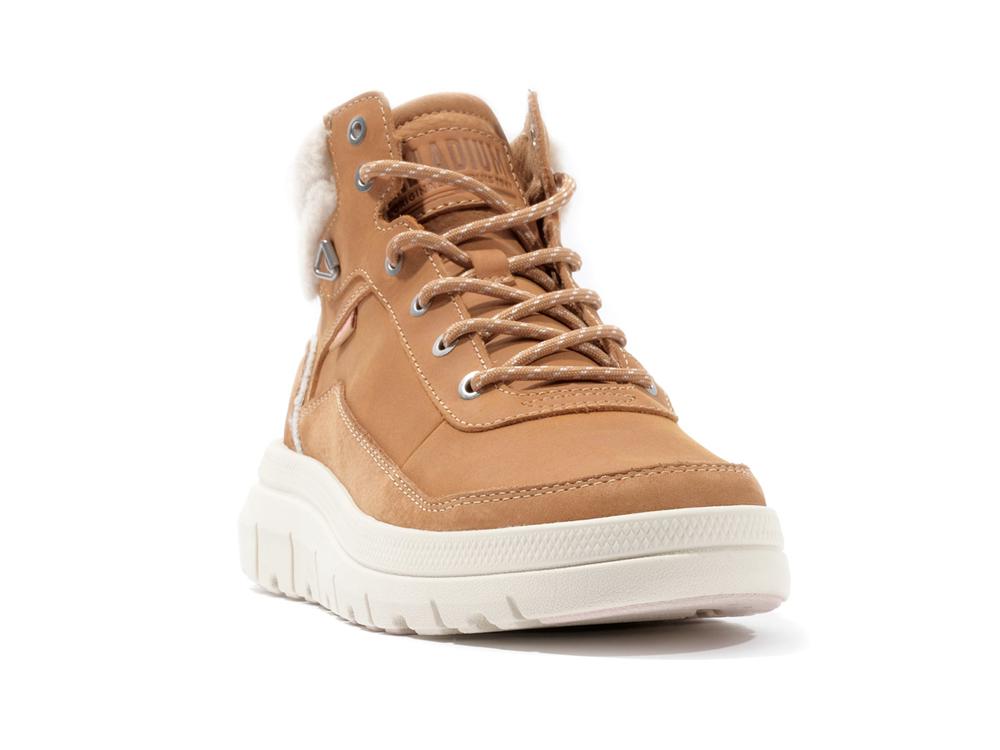 Dear Brown Palladium PALLAFLEX CUFF WARM Women High Tops Shoes  Israel |  86754-HBYA
