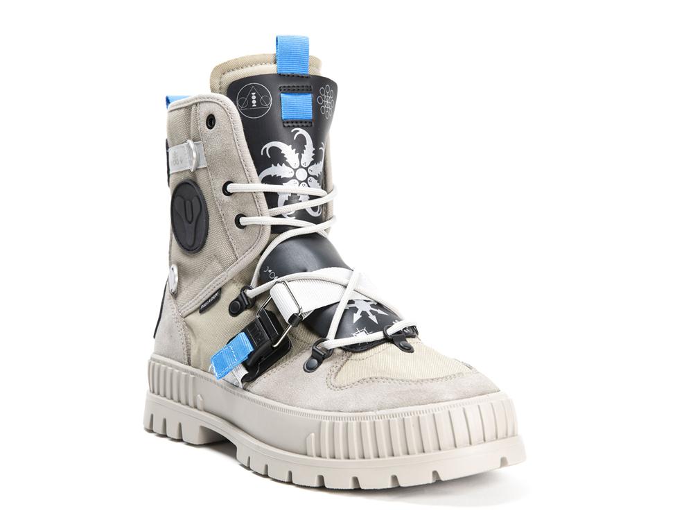Dune Grey Palladium PALLASHOCK X DESTINY Women High Top Boots  Israel |  07231-ASQT