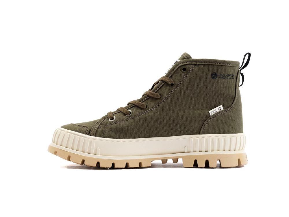 Olive Night Palladium PALLASHOCK ORGANIC 2 Men High Top Boots  Israel |  74253-CUYB
