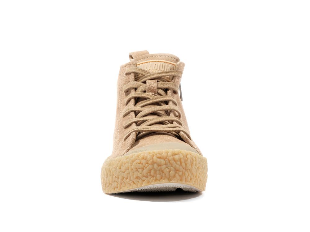 Tan Coral Palladium PALLA ACE RUGGED SUEDE Women High Tops Shoes  Israel |  61582-LOGE