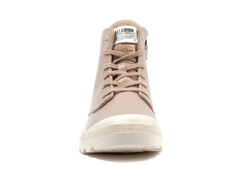 Tan Coral Palladium PAMPA HI RE-VEGAN LTH Women High Tops Shoes  Israel |  64082-ZQNA