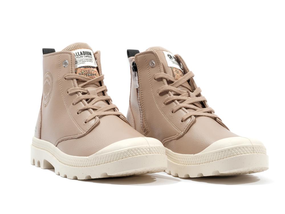 Tan Coral Palladium PAMPA HI RE-VEGAN LTH Men High Tops Shoes  Israel |  96380-VQTC