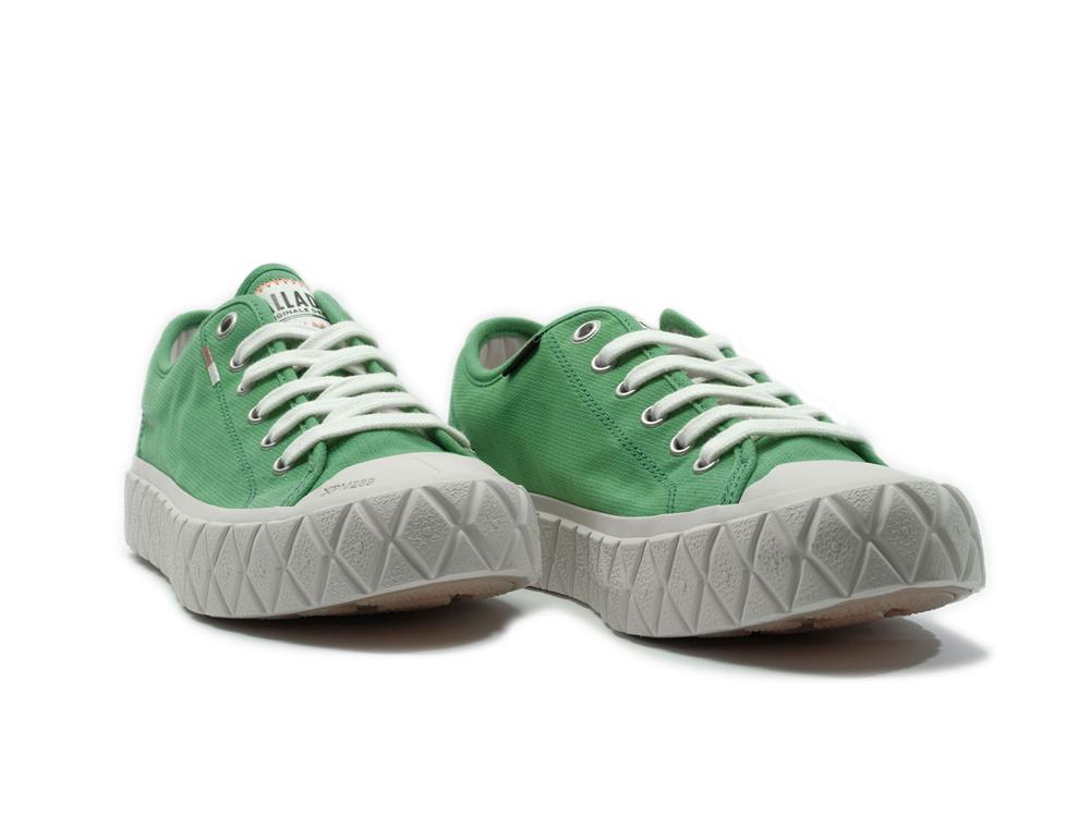 Vintage Green Palladium PALLA ACE CANVAS Men Low Top Sneakers  Israel |  09524-DGHO