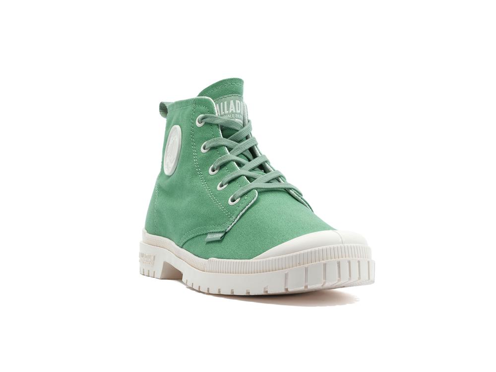 Vintage Green Palladium PAMPA SP20 HI CANVAS Men High Tops Shoes  Israel |  71596-TSHW