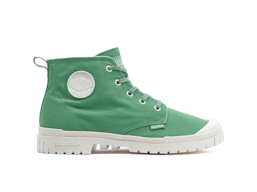 Vintage Green Palladium PAMPA SP20 HI CANVAS Men High Tops Shoes  Israel |  71596-TSHW