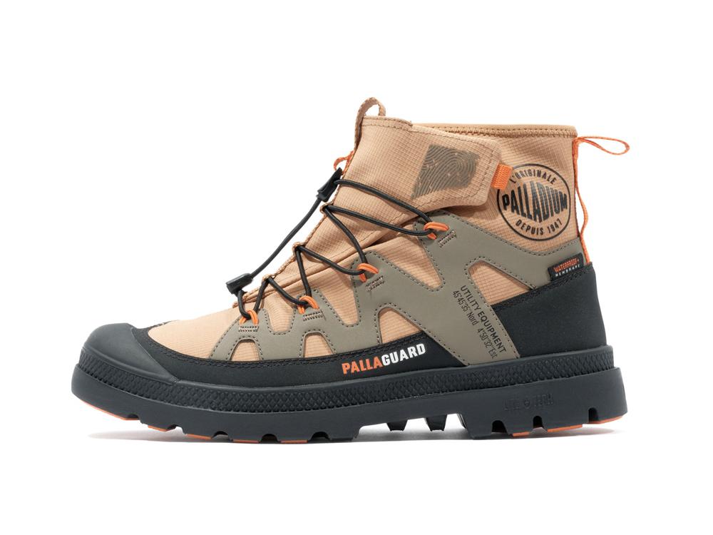 Woodlin Brown Palladium PAMPA LITE+ XPLOR WP+ Women High Top Boots  Israel |  80542-TCKB